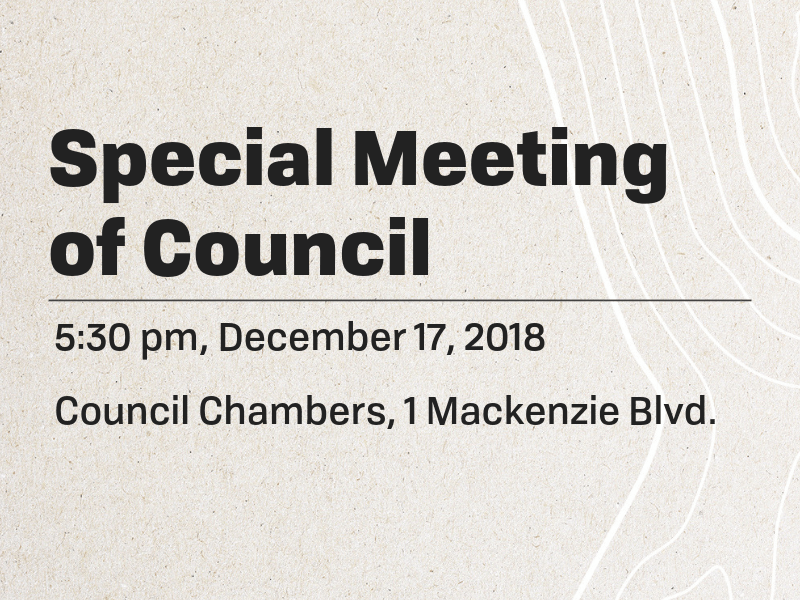 Council Meeting Notice Special Special Meeting Notice