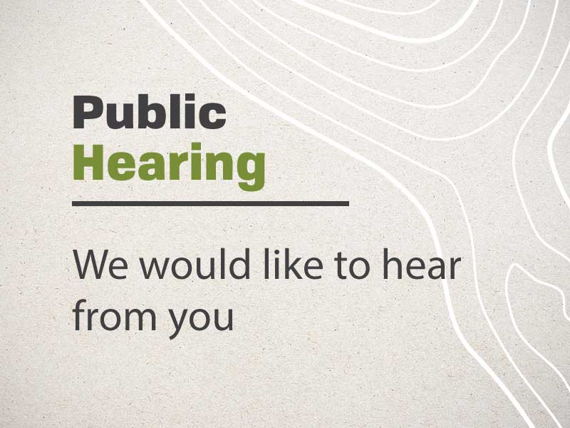 public hearing announcement