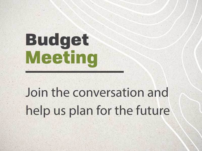 budget meeting announcement