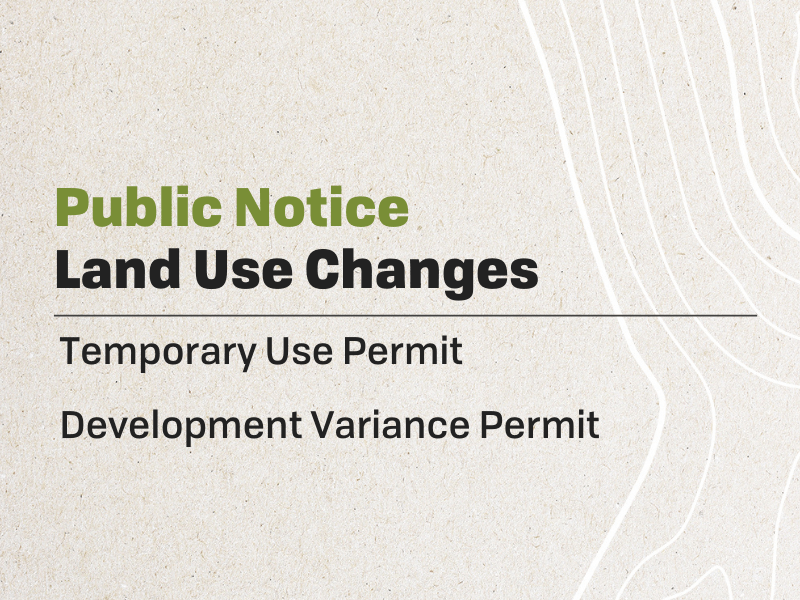Public Notice - Land Use Changes