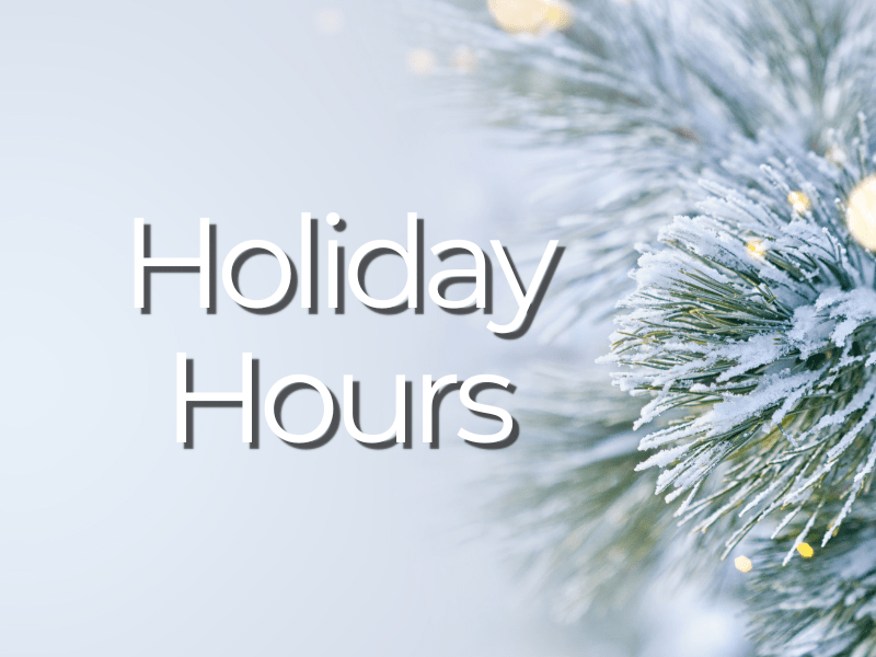 Holiday Hours