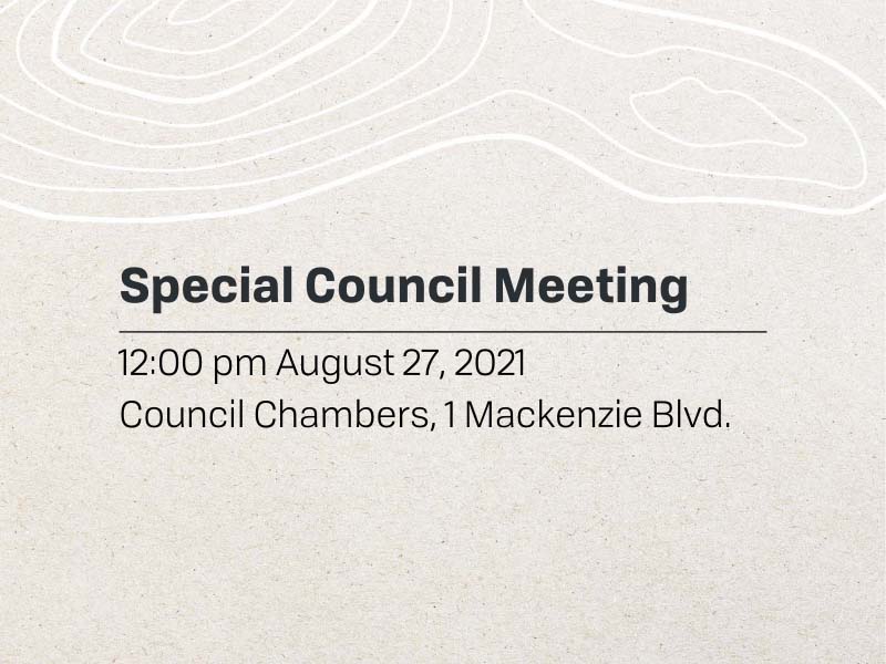 Special council meeting