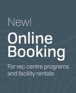 New! Online booking for rec centre