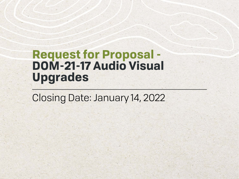 RFP - Audio Visual