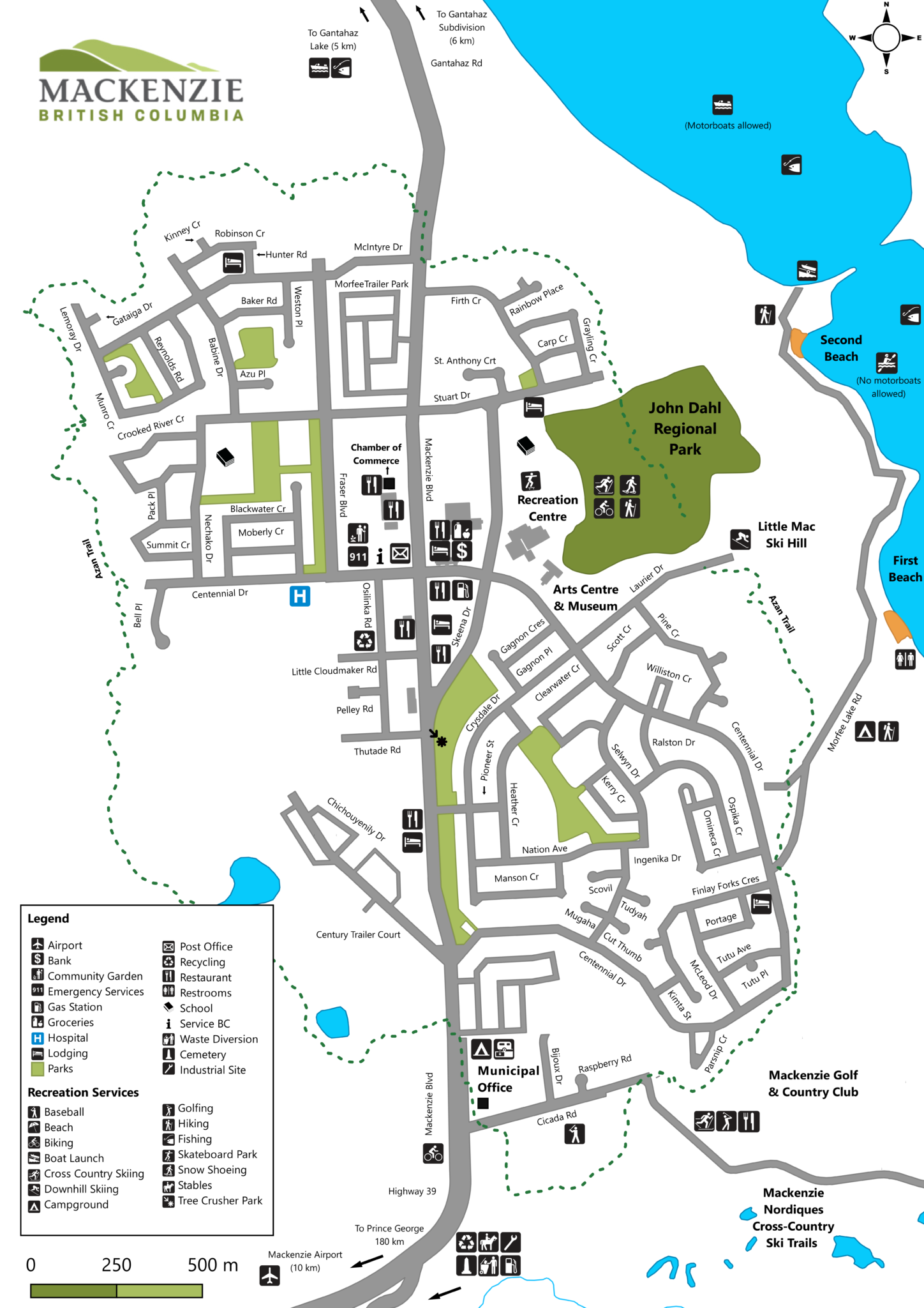 Getting Here & Maps District of Mackenzie