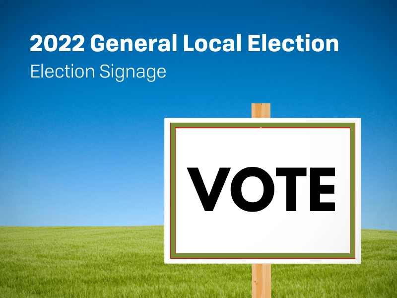 Election Signage - greent