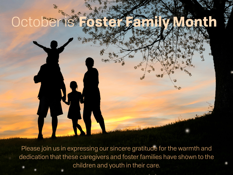 October Is Foster Family Month