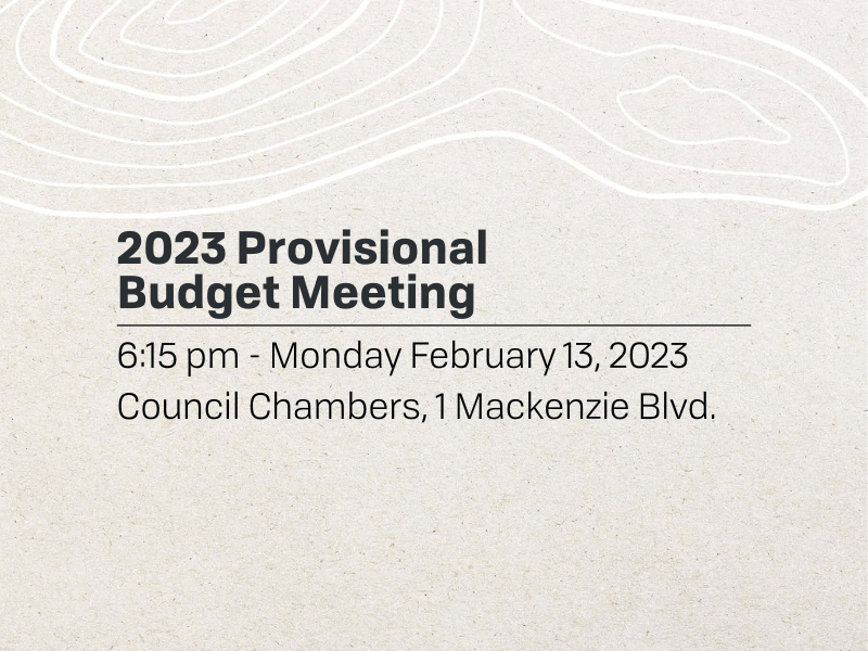 2023 Provisional Budget Meeting