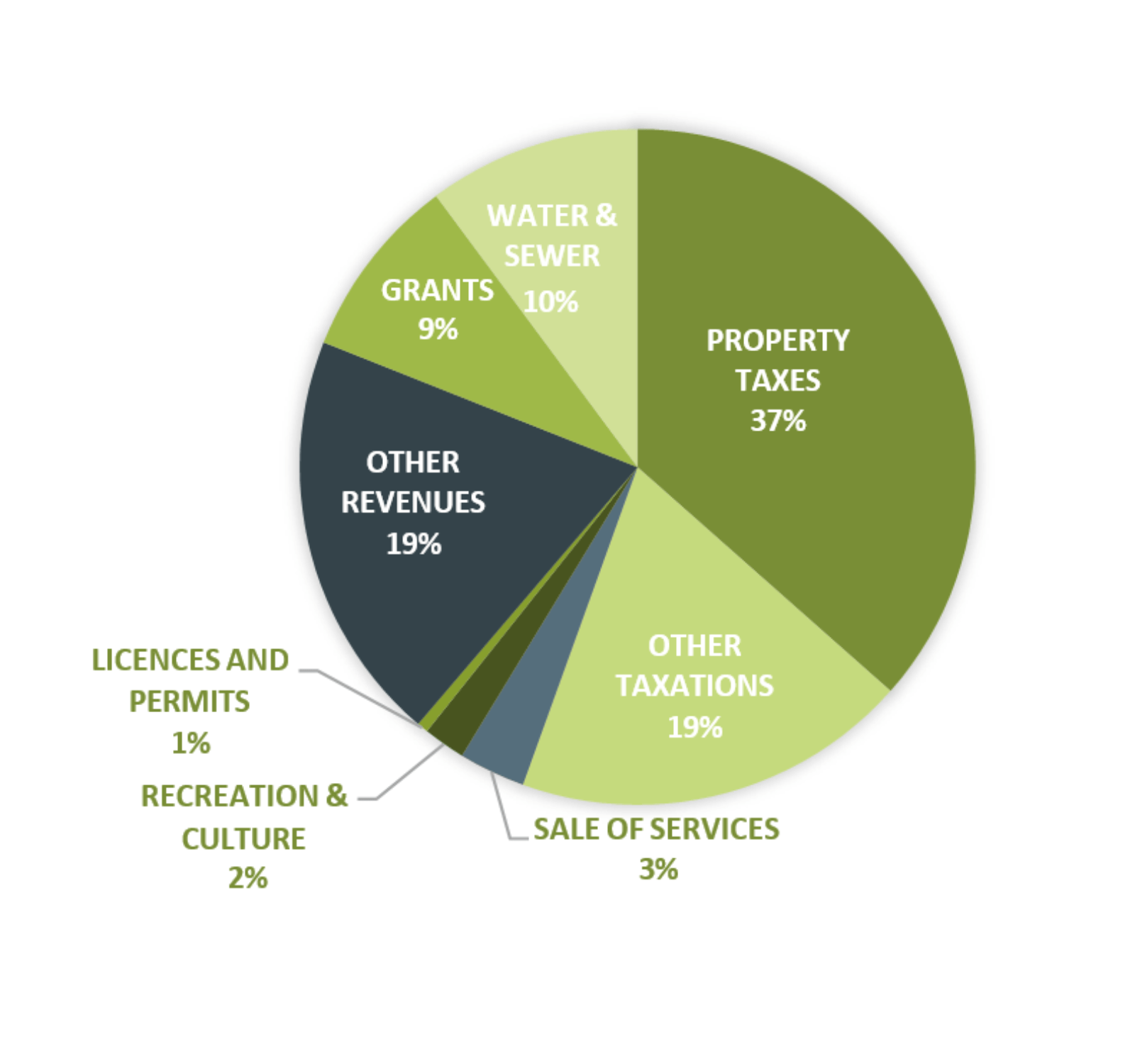 2023 Revenue Pie Chart