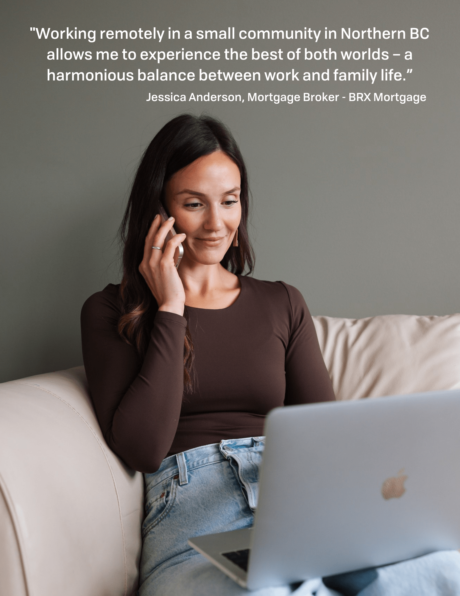 Jessica Poster Image With Quote Jessica Anderson, Mortgage Broker for BRX Mortgage