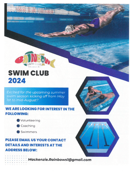 Rainbow Swim Club Poster