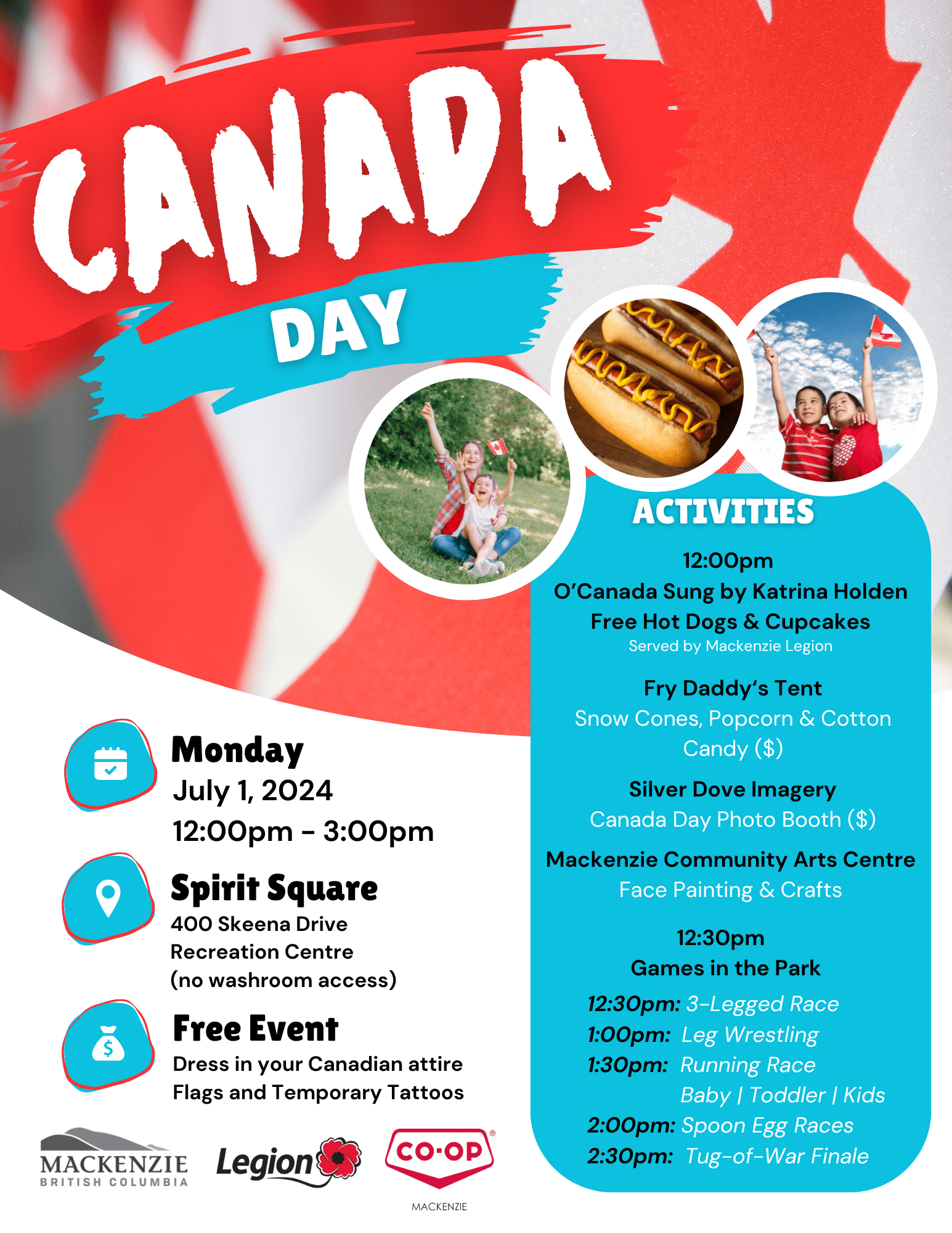 Canada Day - Monday, July 1