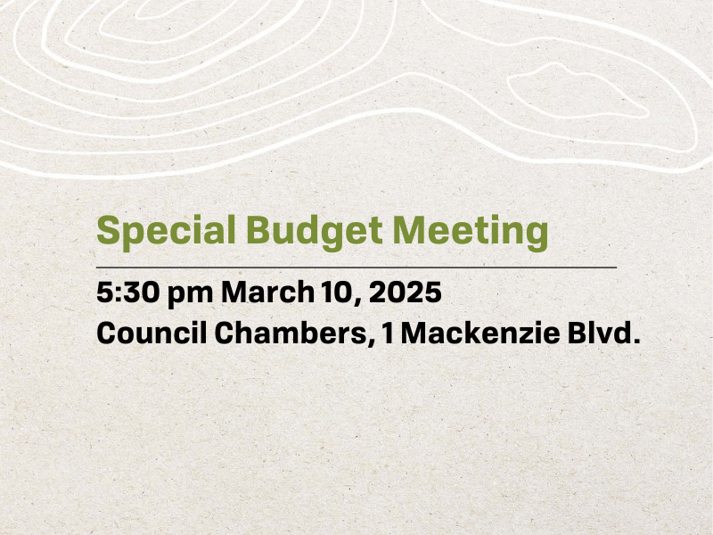 Special Budget Meeting - March 10, 2025