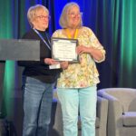 Mayor Atkinson accepting the Community Leadership Award