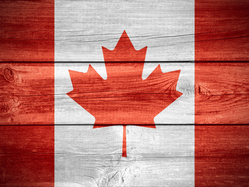 A picture of the Canadian Flag.