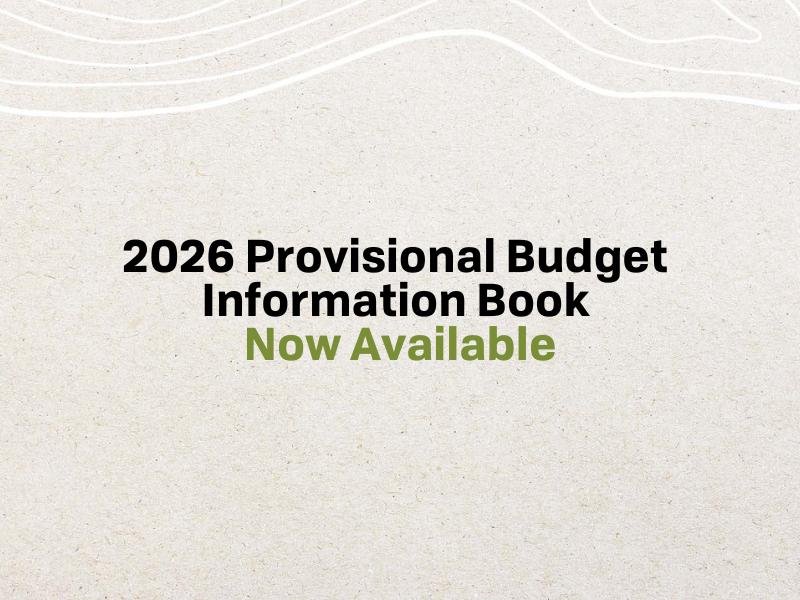 2026 Budget Book Announcement