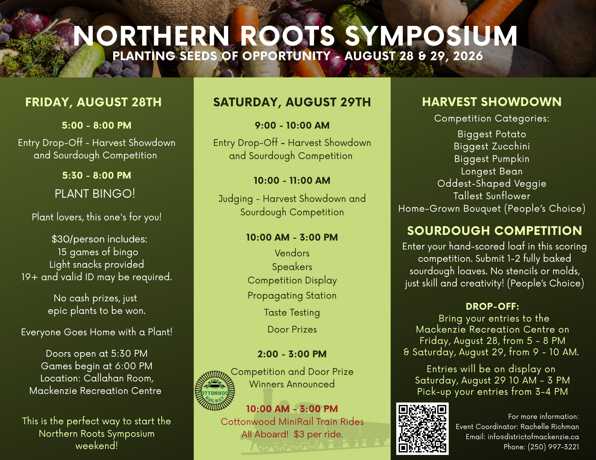 Northern roots Mackenzie Agriculture Symposium (11 x 8.5 in)