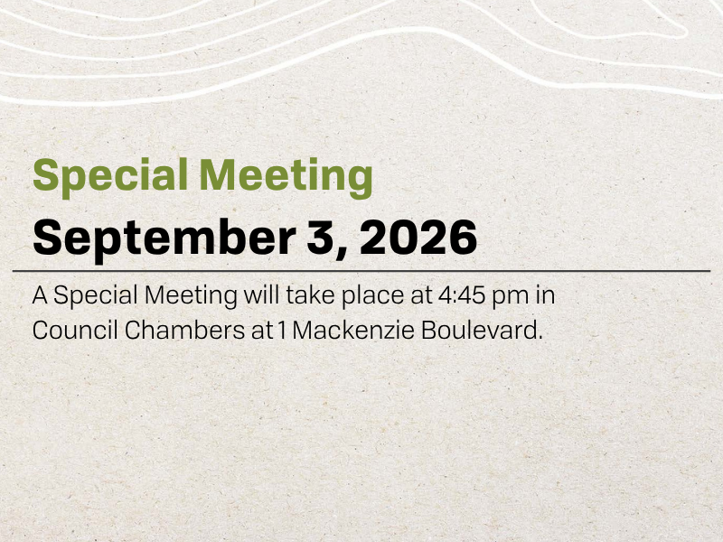 Special Meeting September 3, 2026